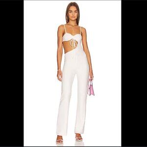 Camila Coelho‎ Aurora White Jumpsuit Size Small